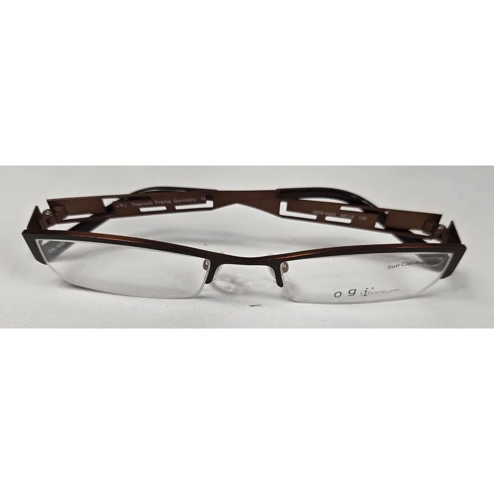 Ogi Titanium Eyeglasses Frames Germany Semi Rimless Designer‎ 49-19-135 New